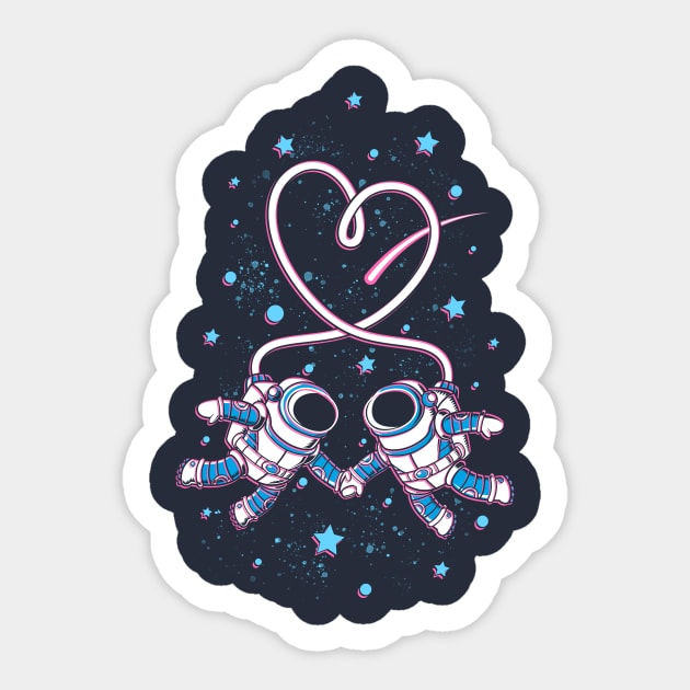 Space Love Sticker by VicNeko